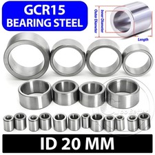Bearing Steel Sleeve Bushing ID 20 mm Wear-Resistant Standoff Spacers