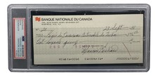 Maurice Richard Signed Montreal Canadiens  Bank Check #20 PSA/DNA