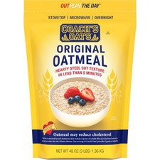 Coach's Oats Whole Grain Oatmeal, 3 Pound 48 Ounce Pack of 1