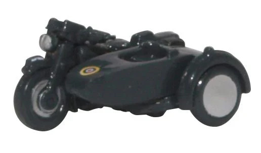 Oxford Diecast NBSA008 BSA Motorbike & Sidecar RAF Blue