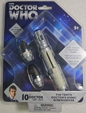 DOCTOR WHO 10th Doctor Sonic Screwdriver Ultraviolet Light & Pen Tool Toy