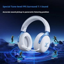Pro Music Esports Gaming Headphones Tri-Mode Wireless Noise Cancel Mic Headset
