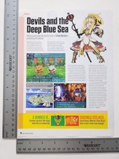 Devils Deep Blue Sea Authentic Print Advertisement / Game Poster Art