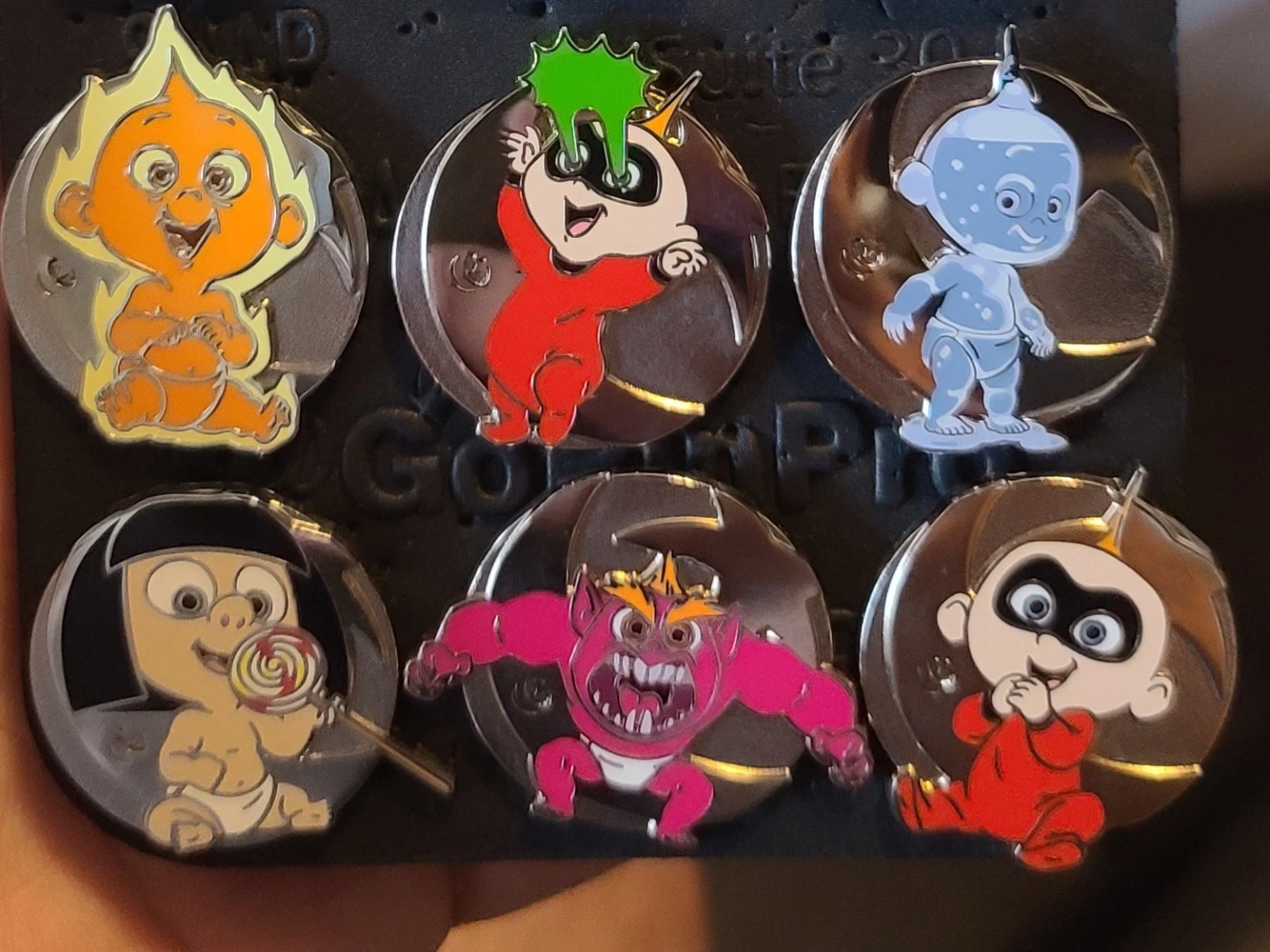 Disneyland 2024 DLR Hidden Mickey Disney Jack Jack Complete 6 Pin Set w/ Chaser