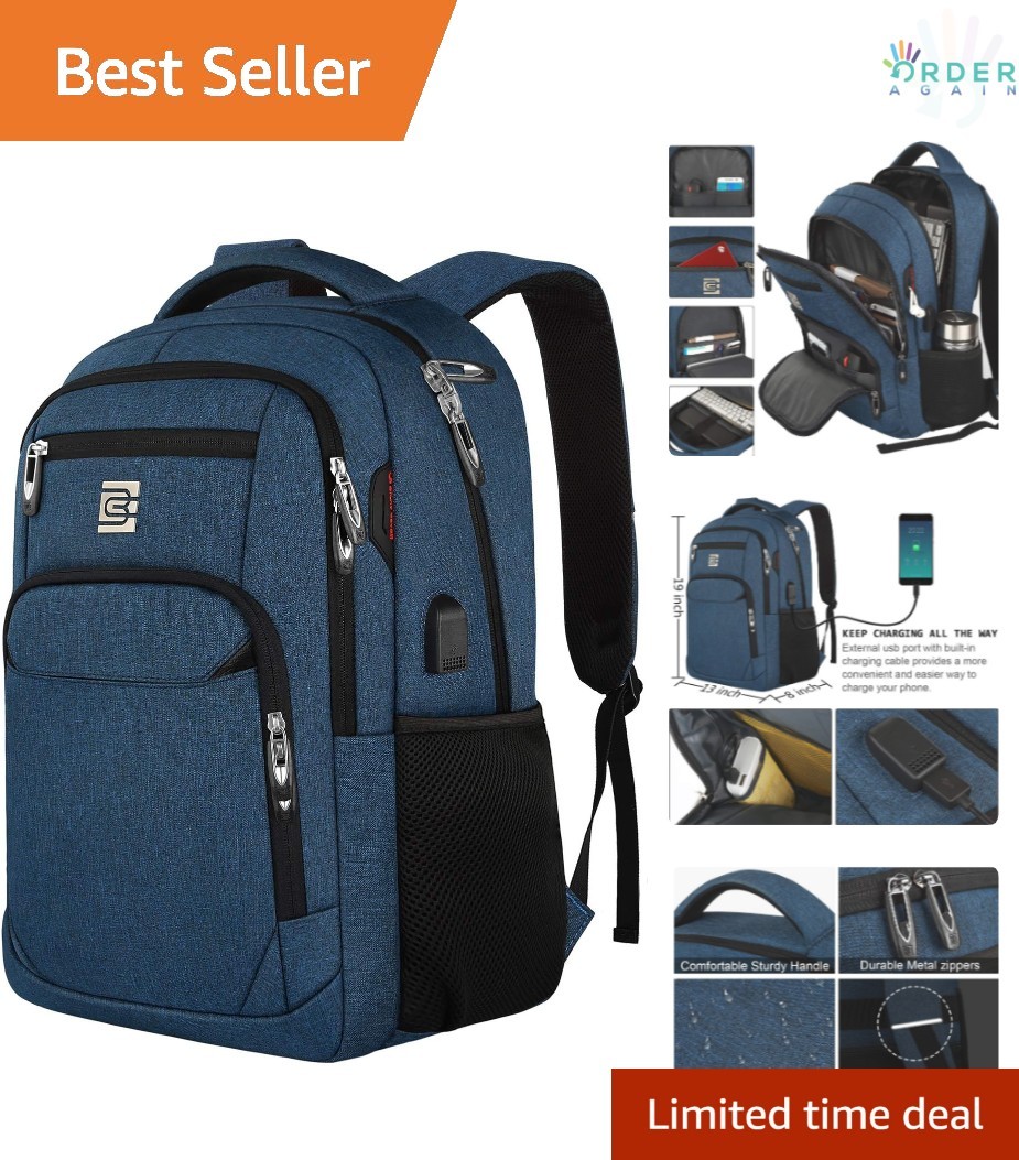 Laptop Backpack Water Resistant Slim Business Travel USB Charging for 15.6 Inch Laptop Backpack Water Resistant Slim Business Travel USB Charging for 15.6 Inch