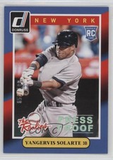 2014 Panini Donruss The Rookies Press Proof Silver 51/199 Yangervis Solarte b0o