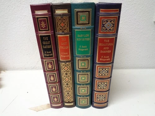 Easton Press F. Scott Fitzgerald Decorative Leather Bindings Lot of 4 Books