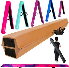 6 FT / 8 FT / 9 FT Folding Gymnastics Beam Foam Balance Floor Beam - Extra Firm