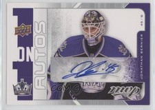 2008-09 Upper Deck MVP 1 on Jack Johnson Jonathan Bernier #A-JB Auto 0o5t