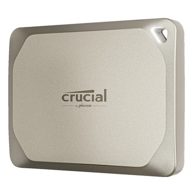 CRUCIAL X9 Pro for Mac Portable SSD, 4 TB extern, Silber