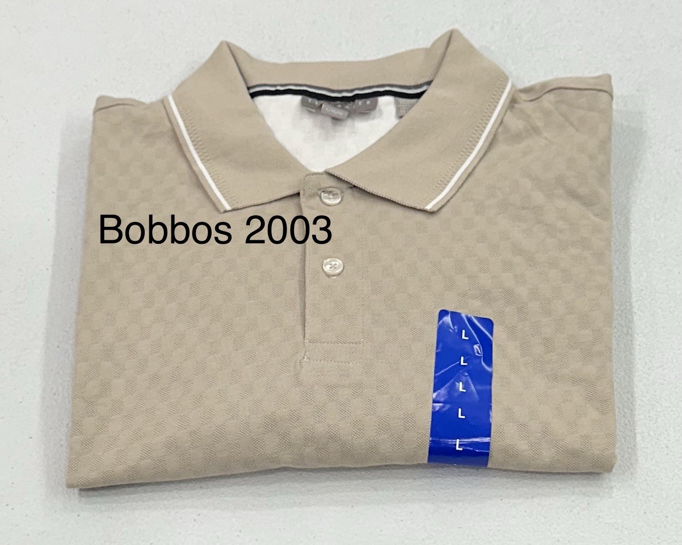 Ted Baker Men’s Short Sleeve Polo Shirt, Tan, Size L