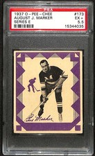 1937 O-Pee-Chee V304E #173 Gus Marker August J. PSA 5.5 EX+ C101062