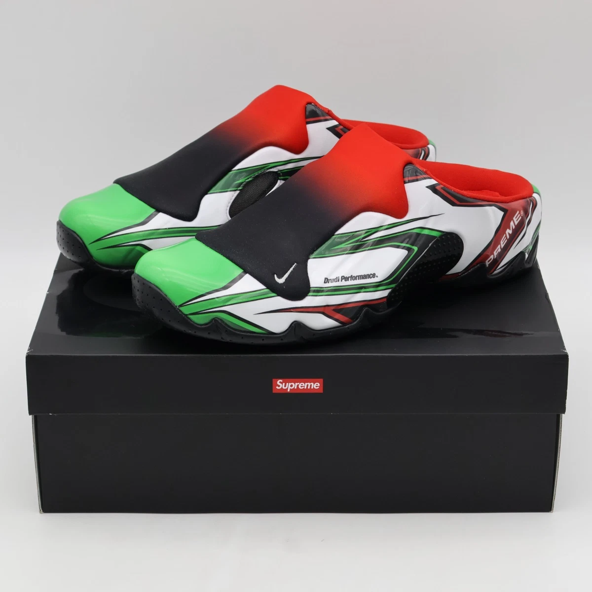 Supreme x Nike Clogposite White Gym Red Green for Sale