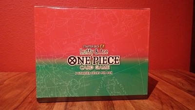   ONE PIECE ST-30 LUFFY & ACE SEALED DISPLAY (6 DECKS)   GOD DECK POSSIBLE  