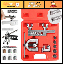 45 Double Single Flaring Tool Kit For Brake Lines Copper Tubing - 5 Adapter