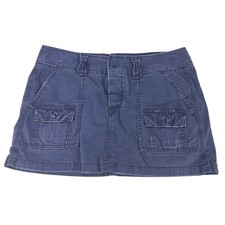 EUC Vintage Y2K American Eagle Low-Rise Distressed Mini Cargo Skirt 6