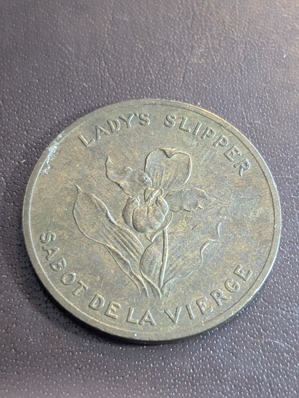 Prince Edward Island CANADA Medal with PEI Coat of Arms & Provincial Flower