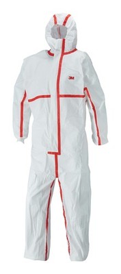3M Schutzanzug 4565 weiß/rot, Typ 4/5/6 Größe S