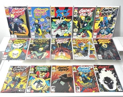 Ghost Rider #1 - 15 Run/Set - Marvel Comics 1990 1st Print Key Book