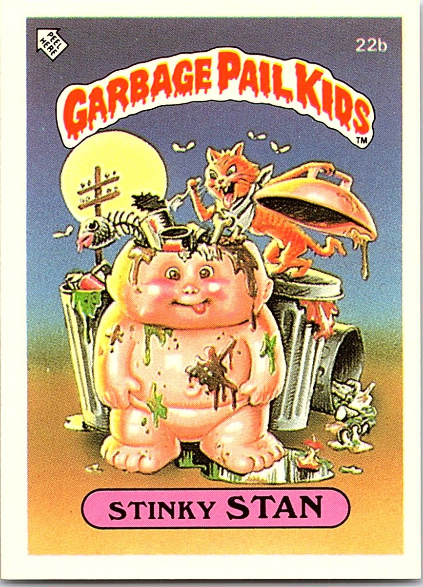 1985 Topps Garbage Pail Kids Series 1 (UK) #22b Stinky Stan