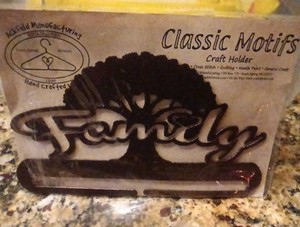 Classic Motifs Craft Holder Bronze Metal Family Tree 8" NIP