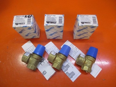 3x WATTS Sicherheitsventil 1/2'' SVW 6 bar