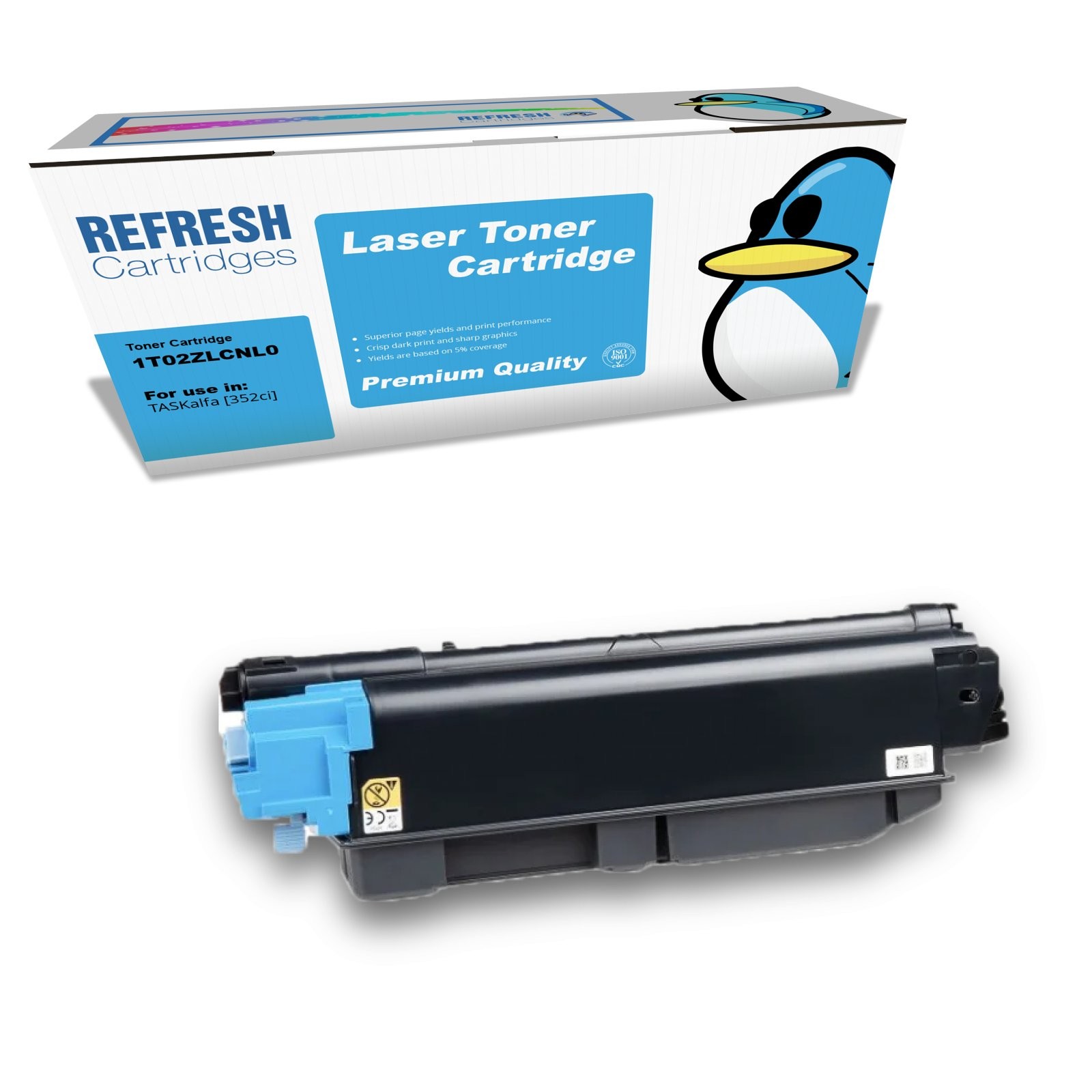 Refresh Cartridges Cyan TK5345C Toner Compatible With Kyocera Printers