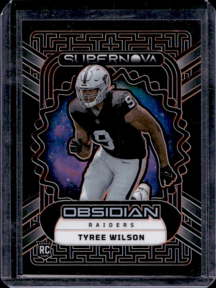 2023 Panini Obsidian Tyree Wilson Supernova RC Electric Etch Orange #42/65