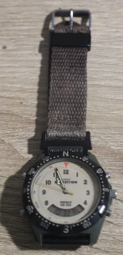 Vintage TIMEX Expedition Indiglo Quartz Analog/Digital Men's Watch