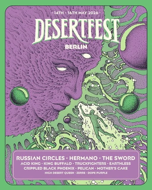 Desertfest Berlin Show May 14 16 2026 Line Up Poster