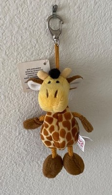 NICI Keyring Mini Giraffe Bean Bag Plush New With German Tags