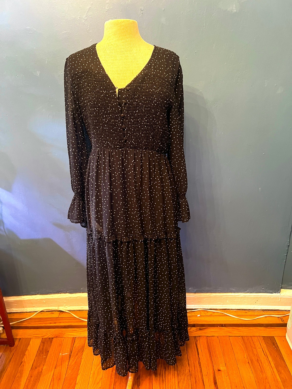 Beautiful Topshop Dotted Chiffon Dress NWT Tag Price $95 Size 12