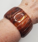 Vintage Lot Of 3 Faux Tortoise Amber Bead Strands Necklaces Bracelet Retro Chic — photo 7