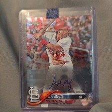 2018 Topps Chrome- Alex Mejia Auto on Card Rookie Autograph- St. Louis Cardinals. rookie card picture
