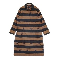 mina perhonen Mademoiselle Ecru et pousse embroidered coat Brown black 6-022...
