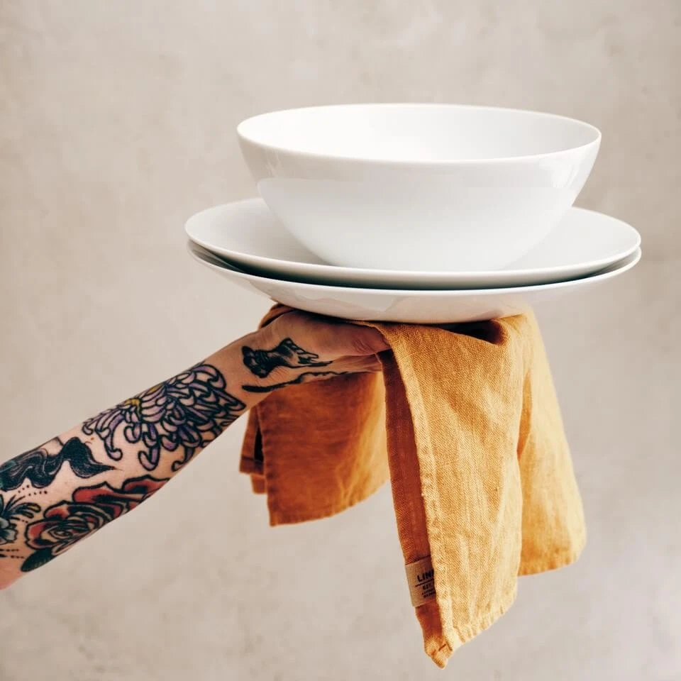 Set 3-tlg./2 Teller + 1 Schüssel Rosenthal Weiss TAC Gropius - Bild 2 von 3