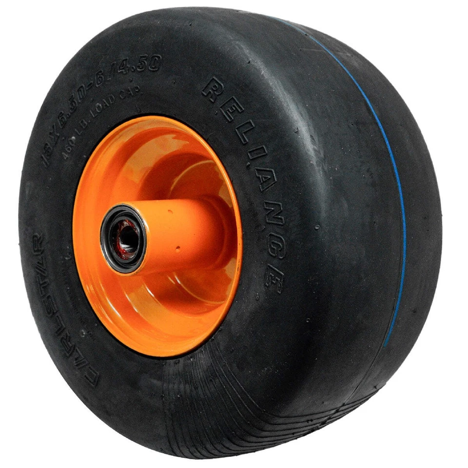 (2) Neumáticos lisos sólidos con ruedas delanteras planas originales Scag 9278 13X6,5 OEM Foto 2 de 4