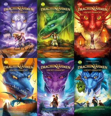 Cressida Cowell / Drachenzähmen leicht gemacht Band 7-12 plus 1 exklusives P ...