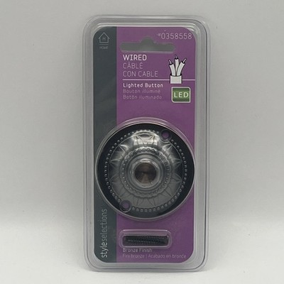Style Selections Bronze Sun Star LED Round Wired Doorbell Button [Wall 1]