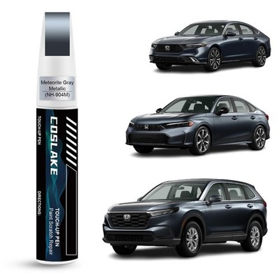 Car Touch Up Paint Quick & Easy Scratch Repair Pen 2 in 1 Meteorite Gray Honda