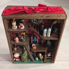 Santa’s Toy Shop Christmas Diorama Shadow Music Box "It's a Small World" Working — photo 2