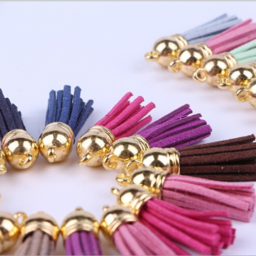 100 Pcs Tassel Pendant Korean Velvet Keychain Jewelry Making Tassels - Picture 6 of 12