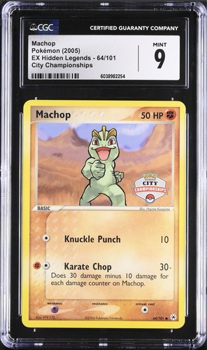 Machop graded CGC 9 for sale on eBay
