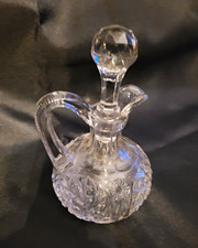 VINTAGE AMERICAN BRILLANT CUT GLASS 6 IN CRUET