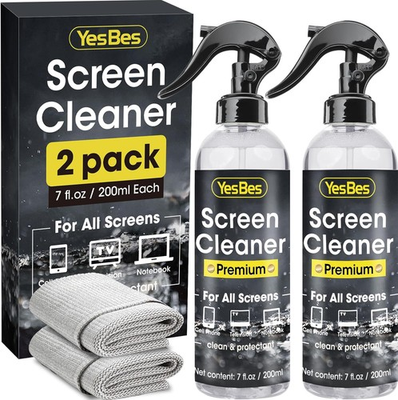 #ad Screen Cleaner Spray 14oz 7oz x 2 Pack TV Screen Cleaner Spray and 2 Microfi $13.99