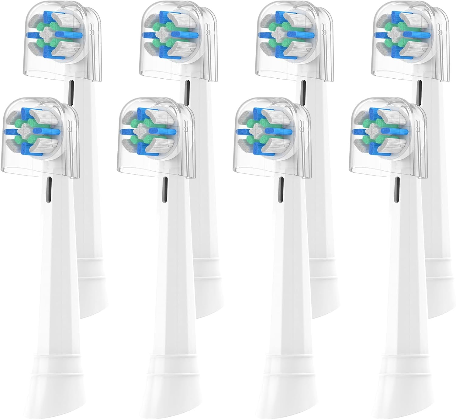 Testine Di Ricambio Compatibili Con Oral B Io 2/3/4/5/6/7/8/9 Serie, 8 Pezzi– Pu