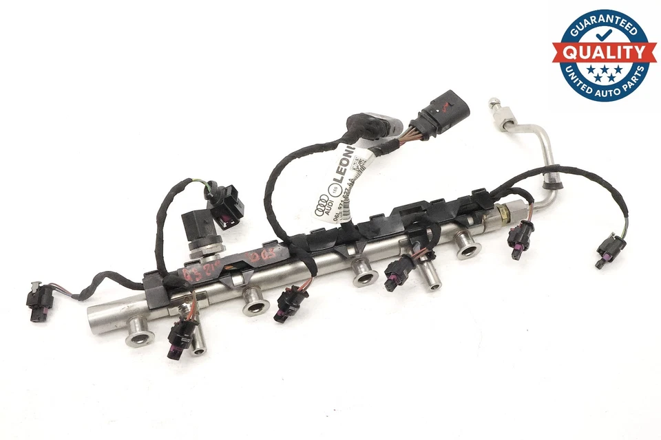 2019 - 2024 AUDI Q3 2.0L ENGINE FUEL INJECTOR RAIL W/ WIRING HARNESS OEM Foto 2 de 4