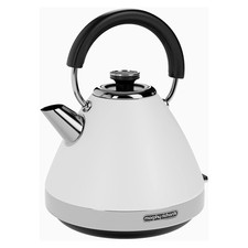 Image of Morphy Richards 100134 Venture White Pyramid Kettle - 1.5L - 3kW Rapid Boil