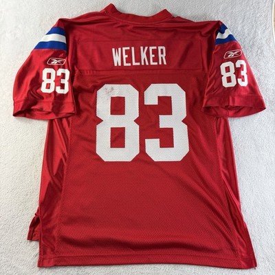 Reebok Wes Welker 83 Jersey Patriots AFL 50th Red NFL Mens M Football