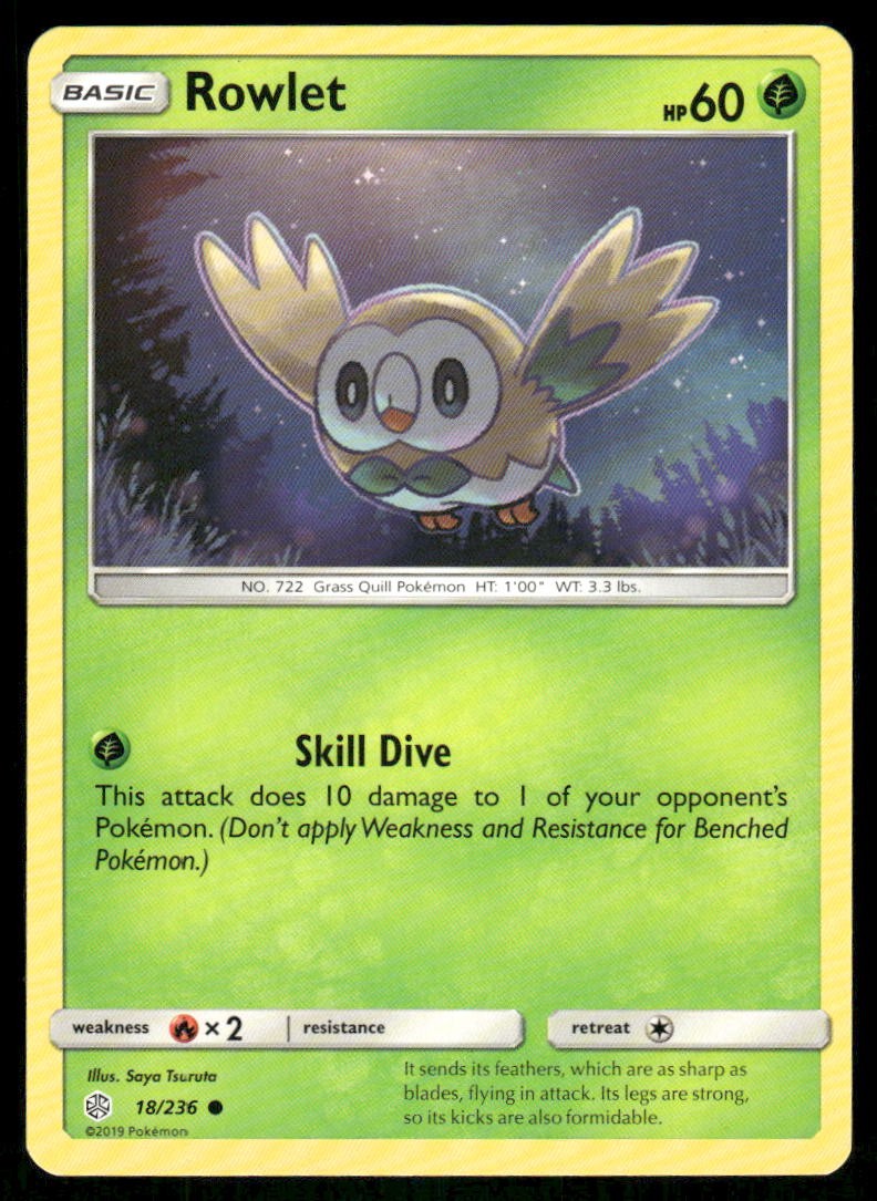 Rowlet 18/236 - Cosmic Eclipse - Common NM